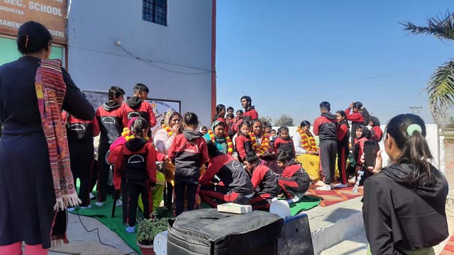 Kv Mathana Parents Worship Day Program celebrated with the holy inspiration of ...