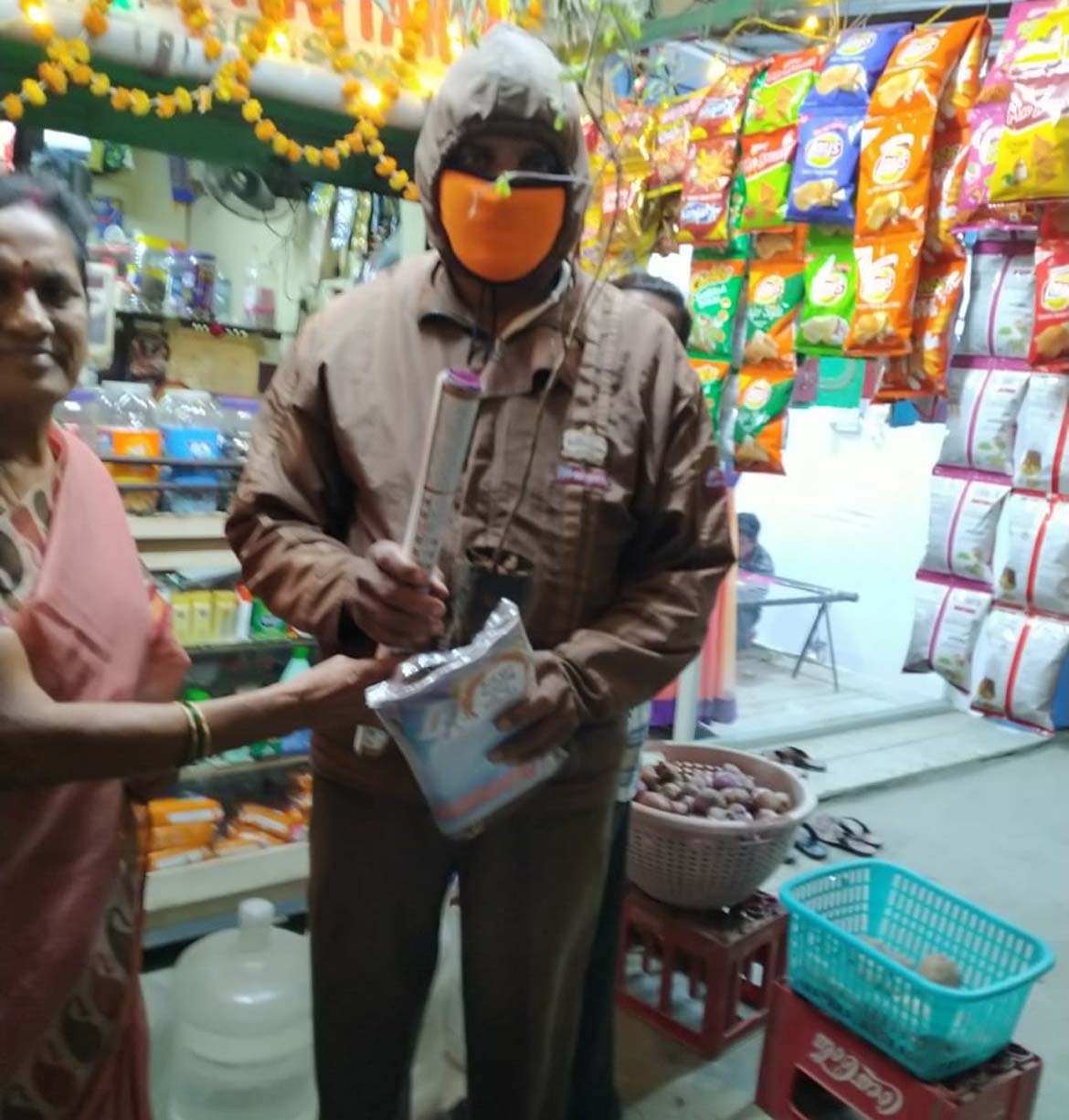 Tulsi and sahitya set distribution in Old Alwal market, Hyderabad ...