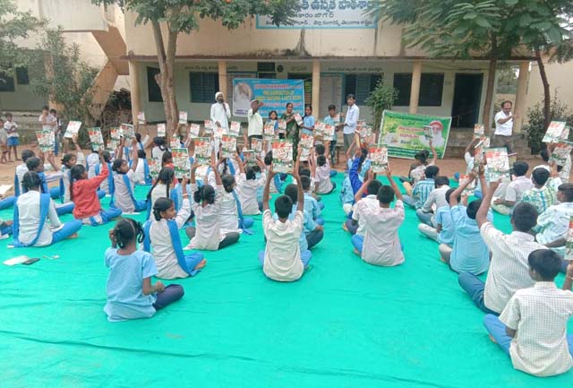 Tulsi Pujan and Note Book Distribution at Zilla Parishad High School ...