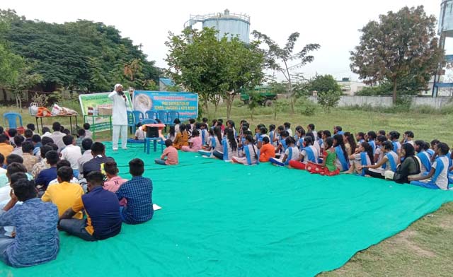 Tulsi Pujan and Note Book Distribution at Zilla Parishad High School ...