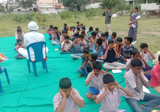 Tulsi Pujan and Note Book Distribution at Zilla Parishad High School ...
